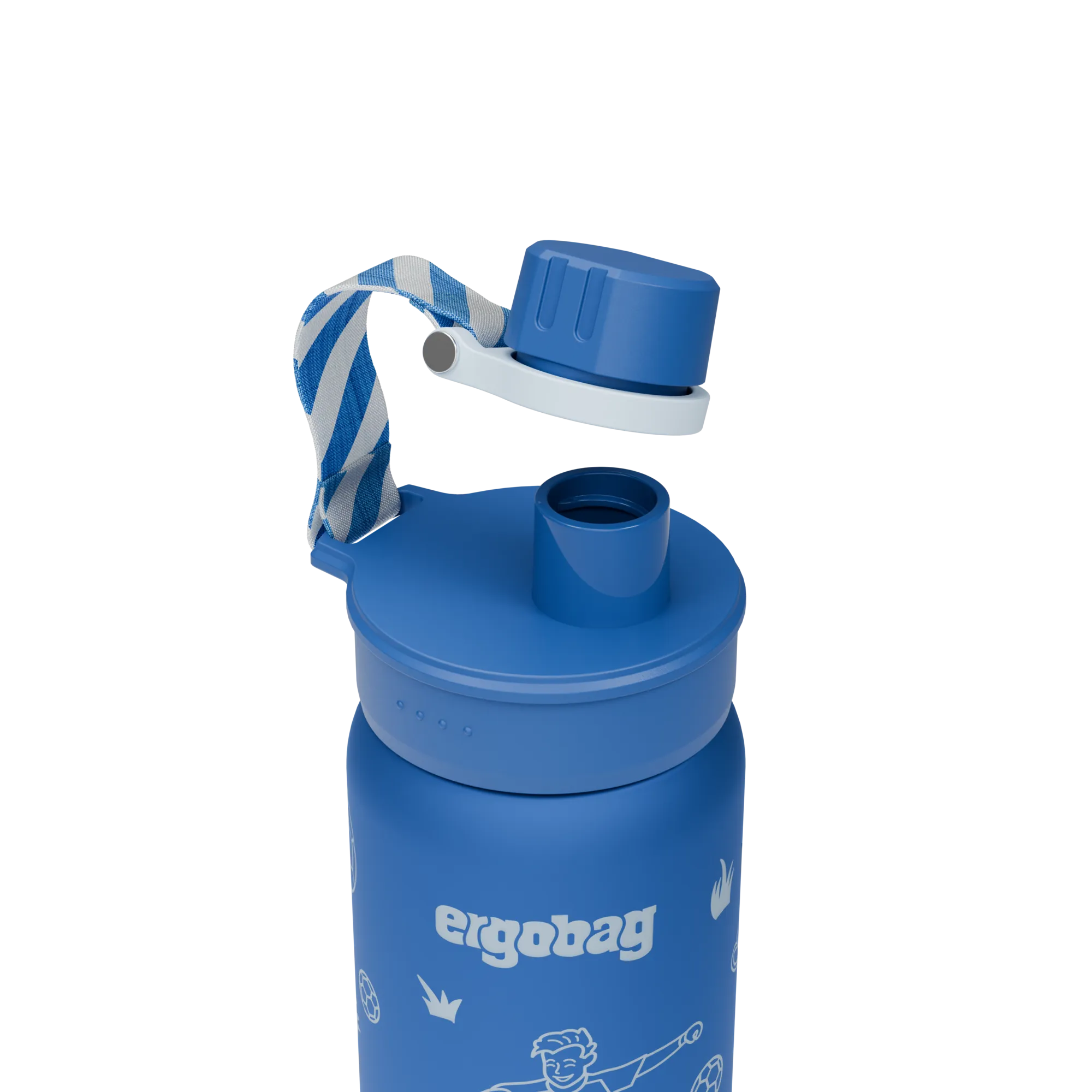 Ergobag - Botella de Acero Inoxidable Fútbol