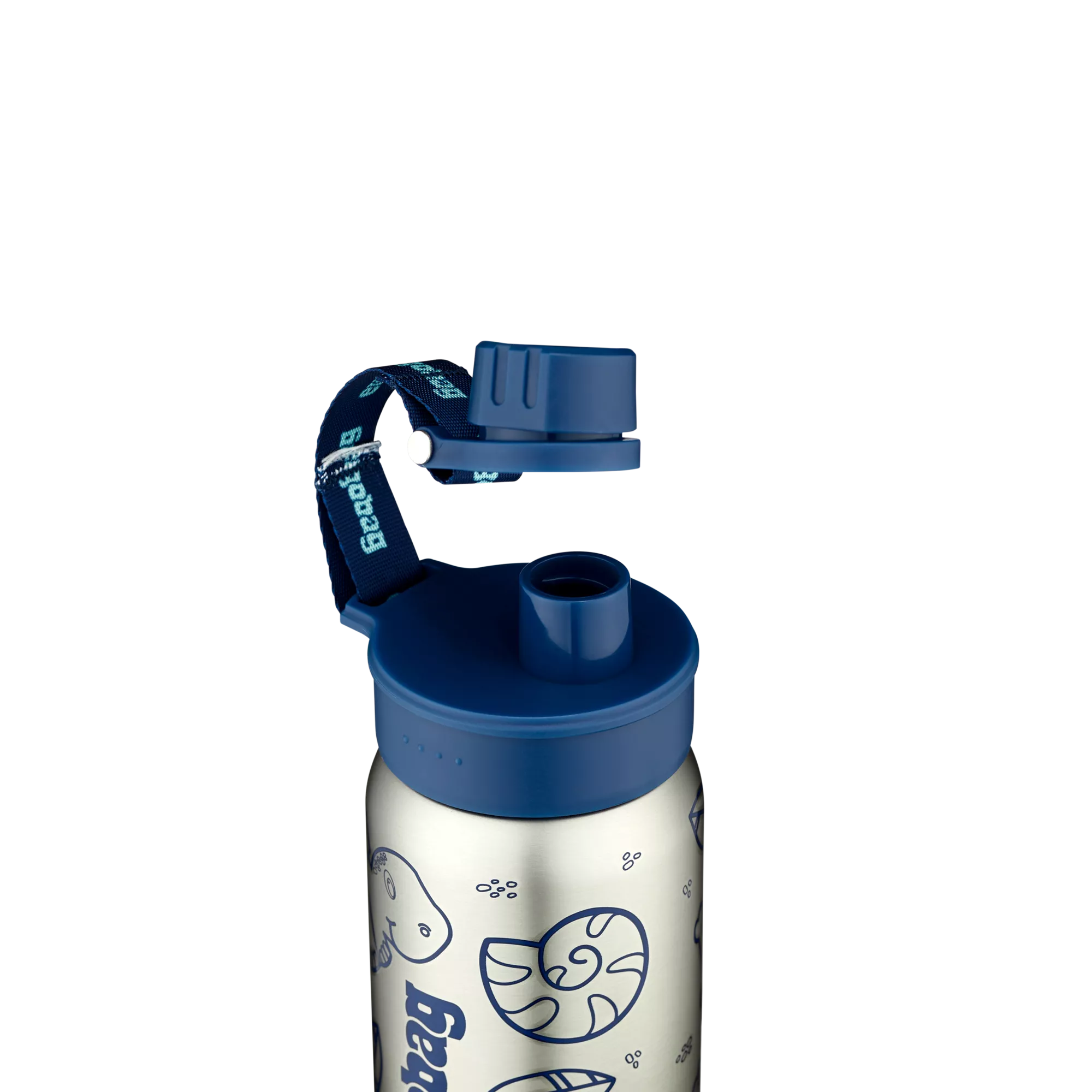 Ergobag - Botella de acero inoxidable azul