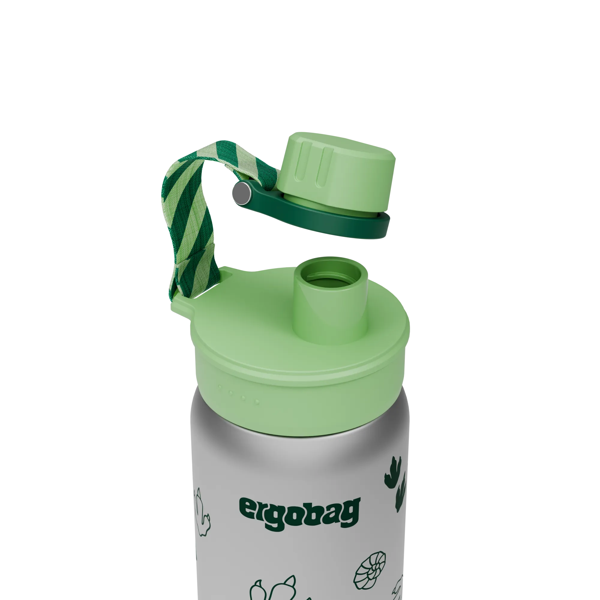 Ergobag - Botella de acero inoxidable Jungle