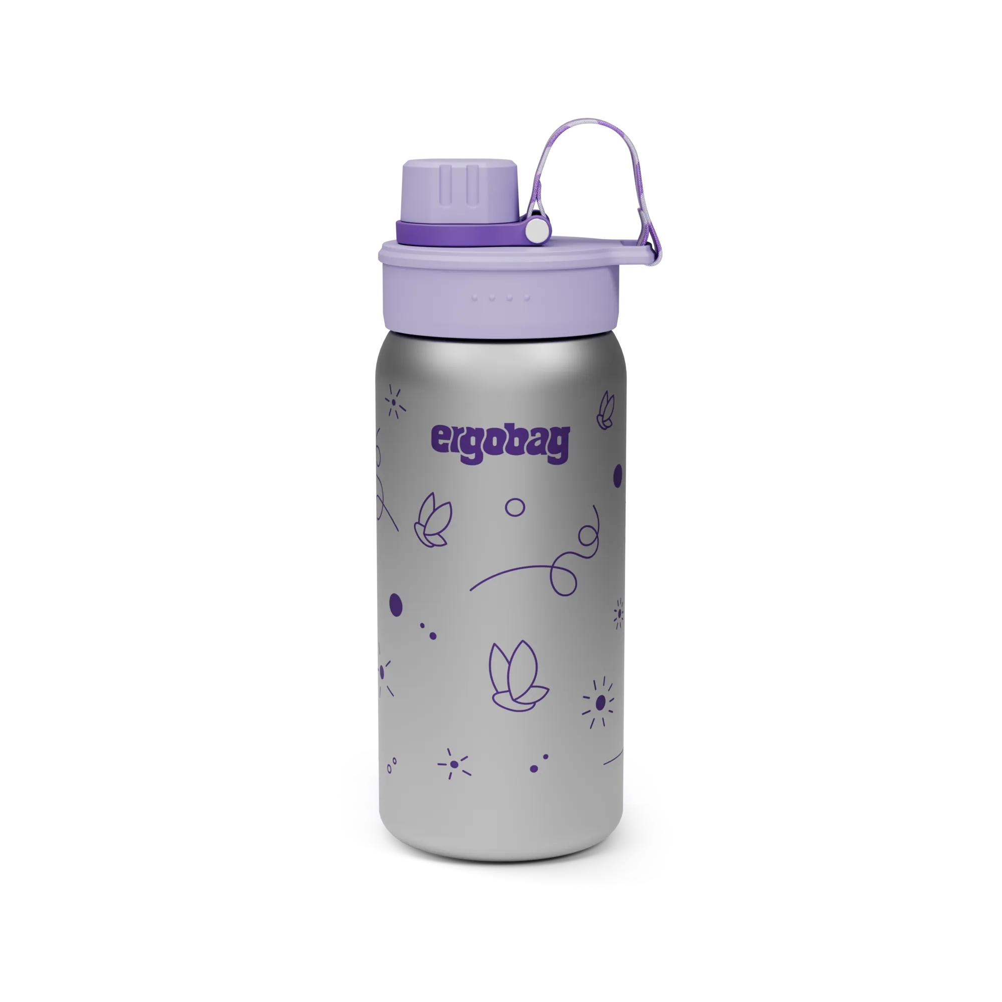 Ergobag - Botella de acero inoxidable Mariposa