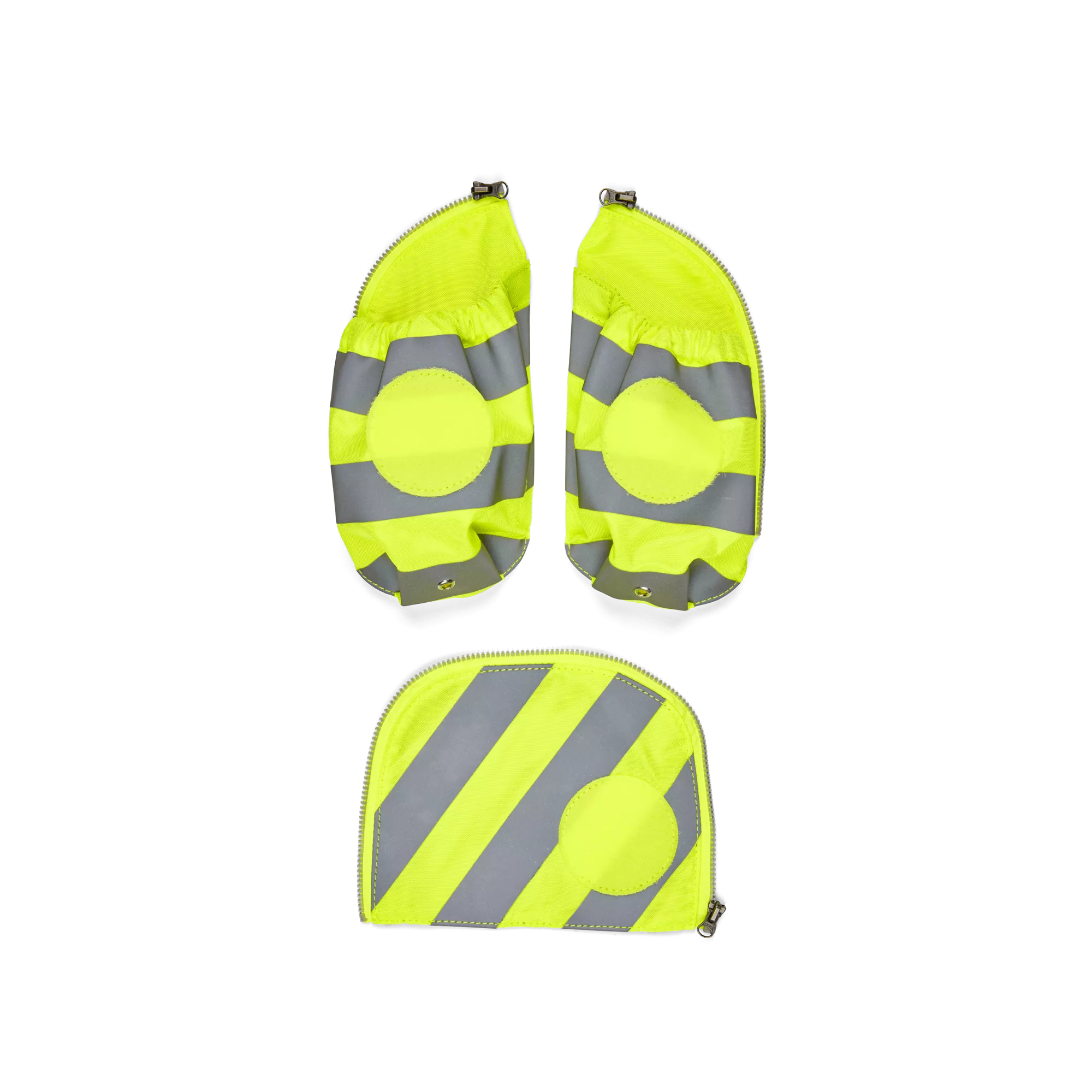 Ergobag - Bolsillo lateral con cremallera y reflectante amarillo