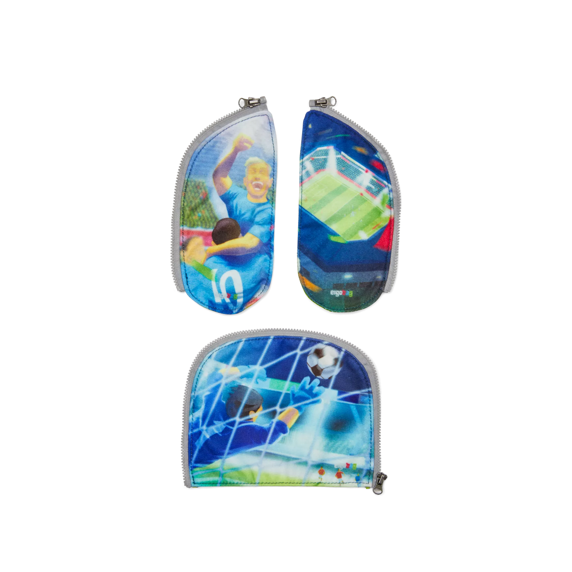 Ergobag - Adorno de cremallera Fútbol