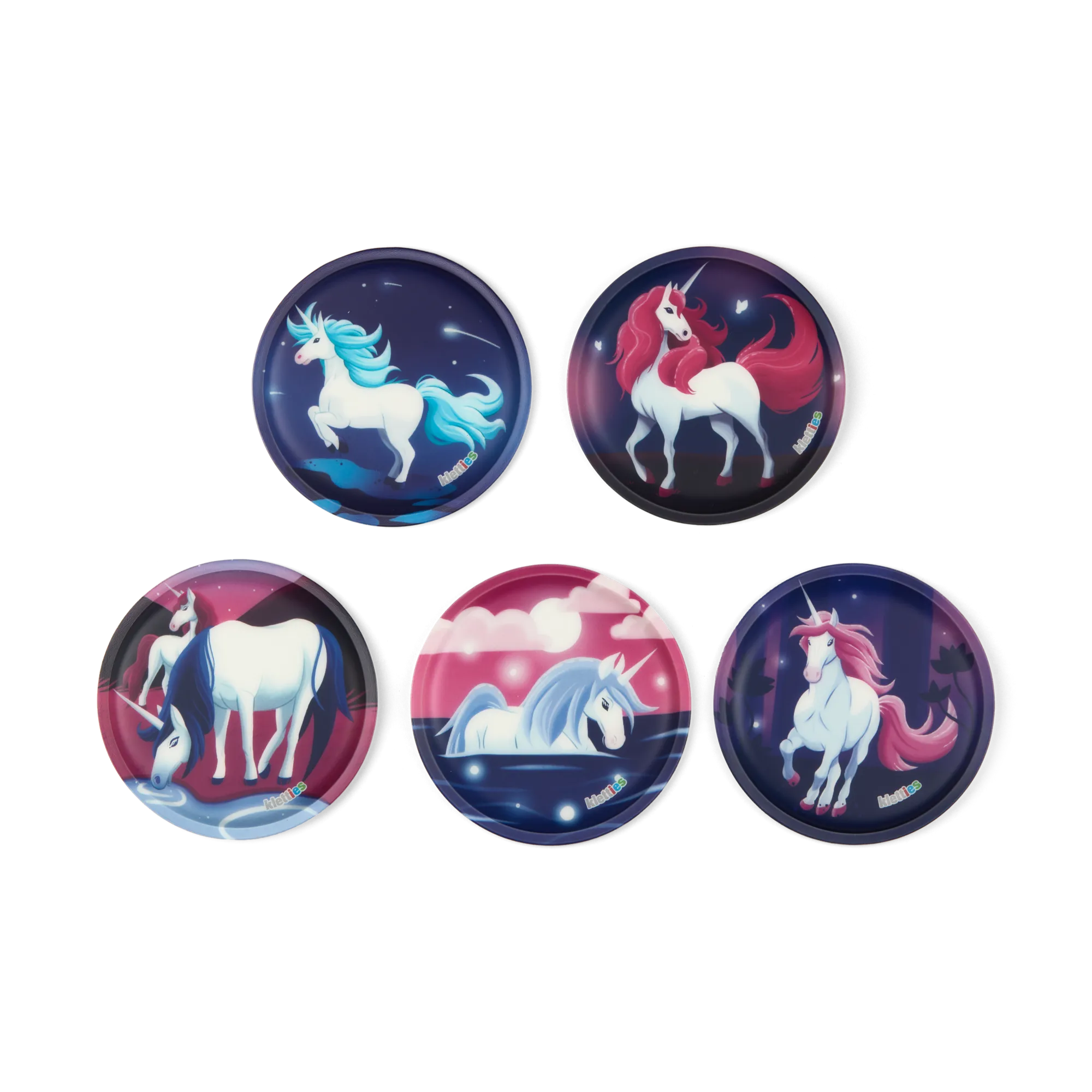 Ergobag - Set de Parches Klettie - Unicornios