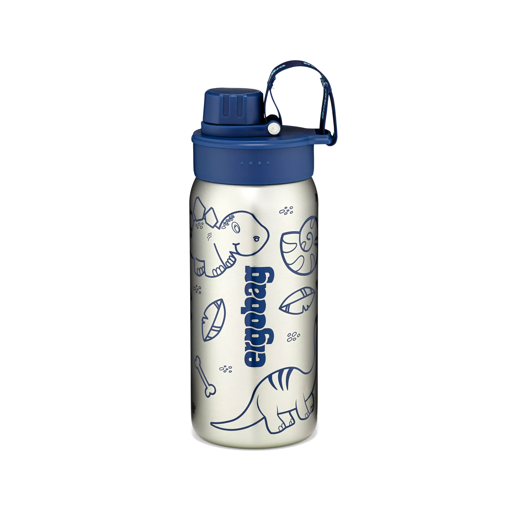 Ergobag - Botella de acero inoxidable azul