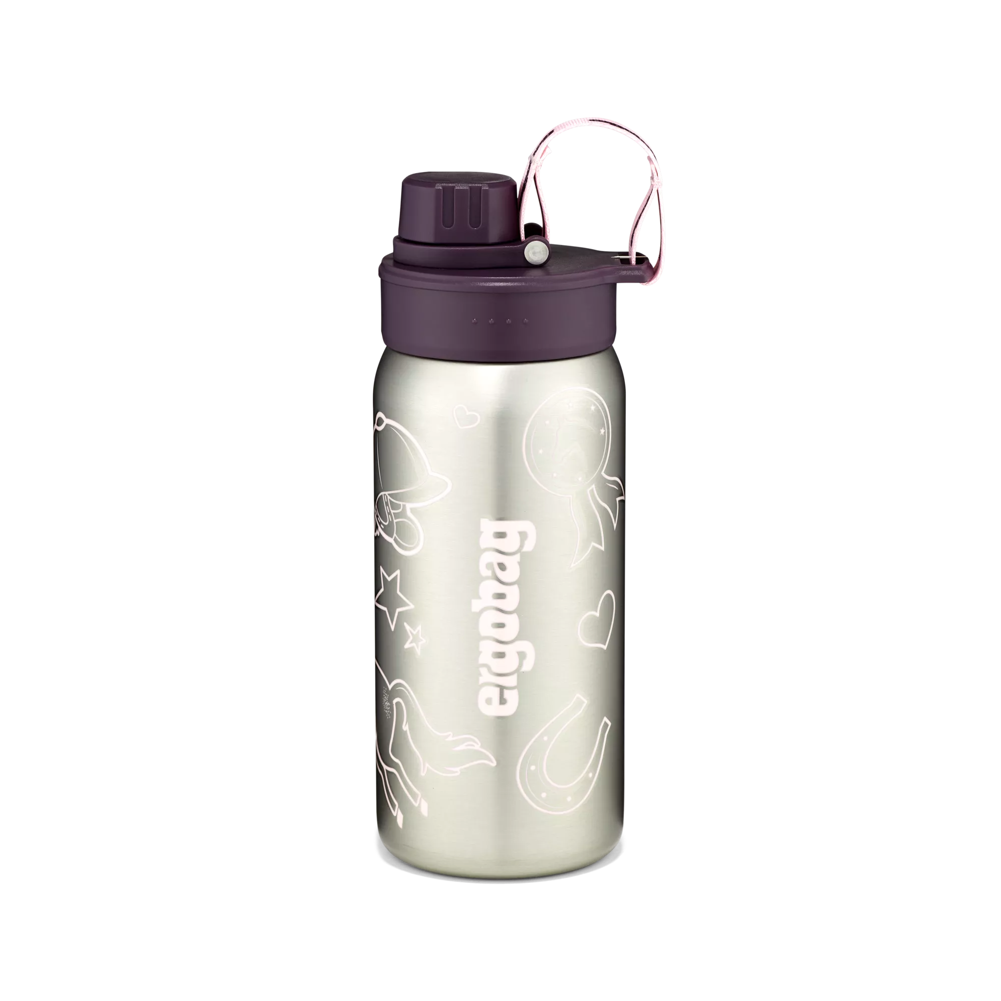 Ergobag - Botella de Acero Inoxidable Morada