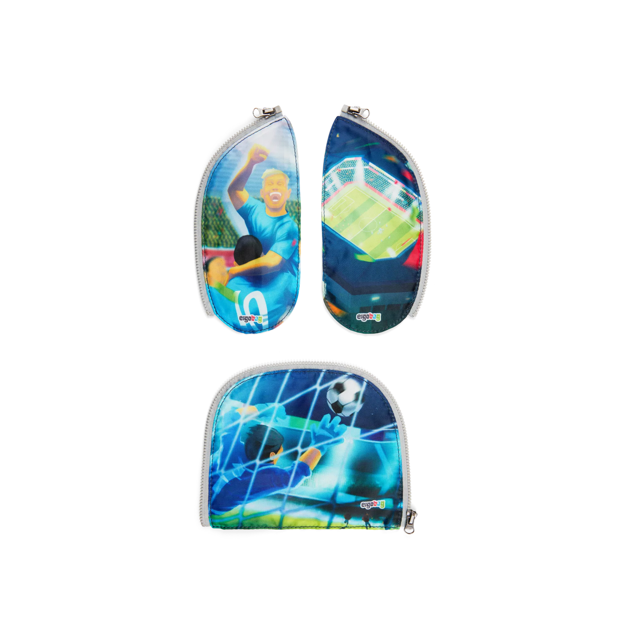 Ergobag - Adorno de cremallera Soccer