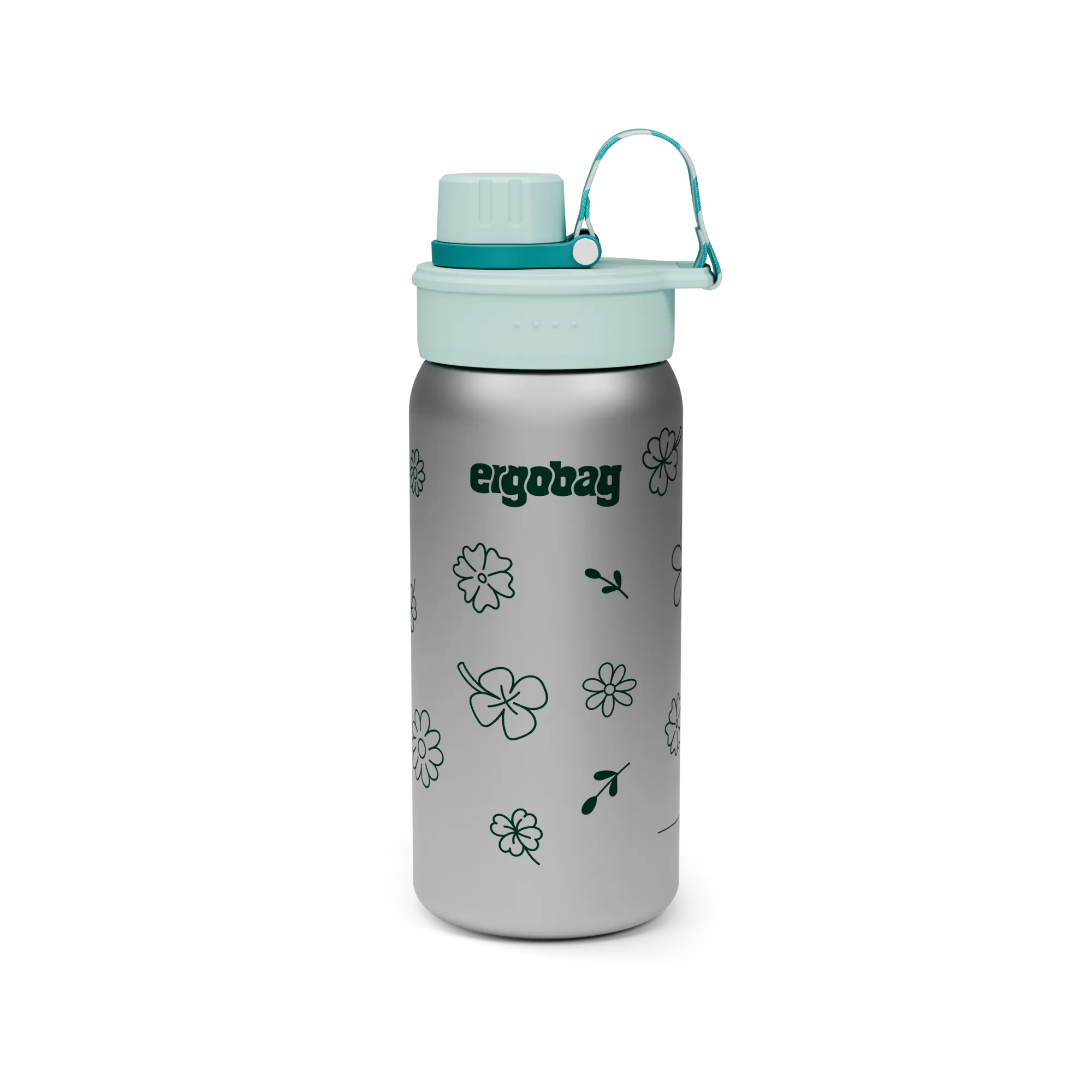 Ergobag - Botella de acero inoxidable Flowers