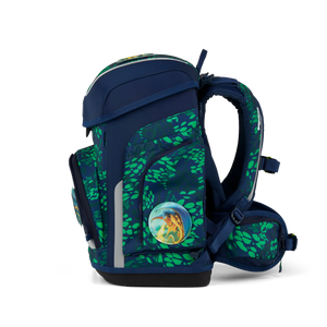 Ergobag - Mochila Escolar Cubo Set Firebear Dragón