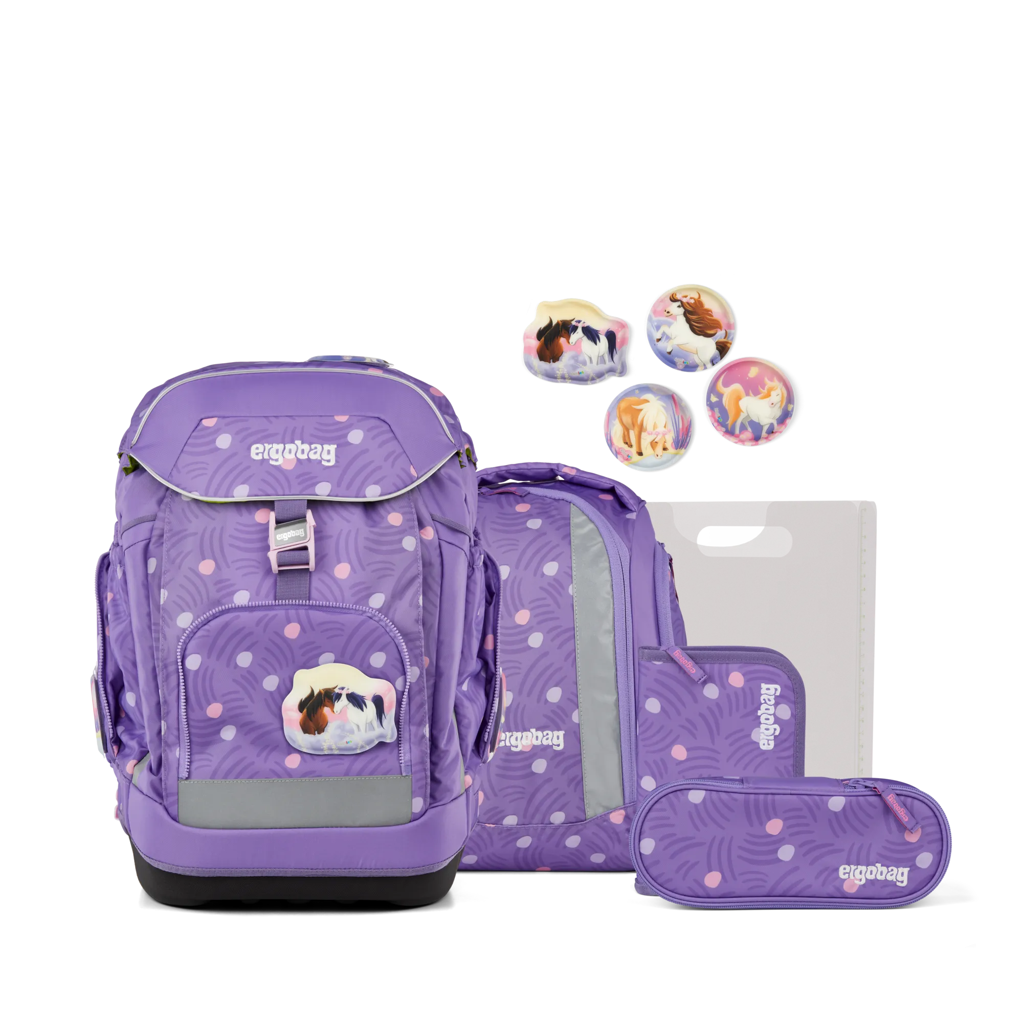 Ergobag - Mochila Escolar Set Ponybearadise