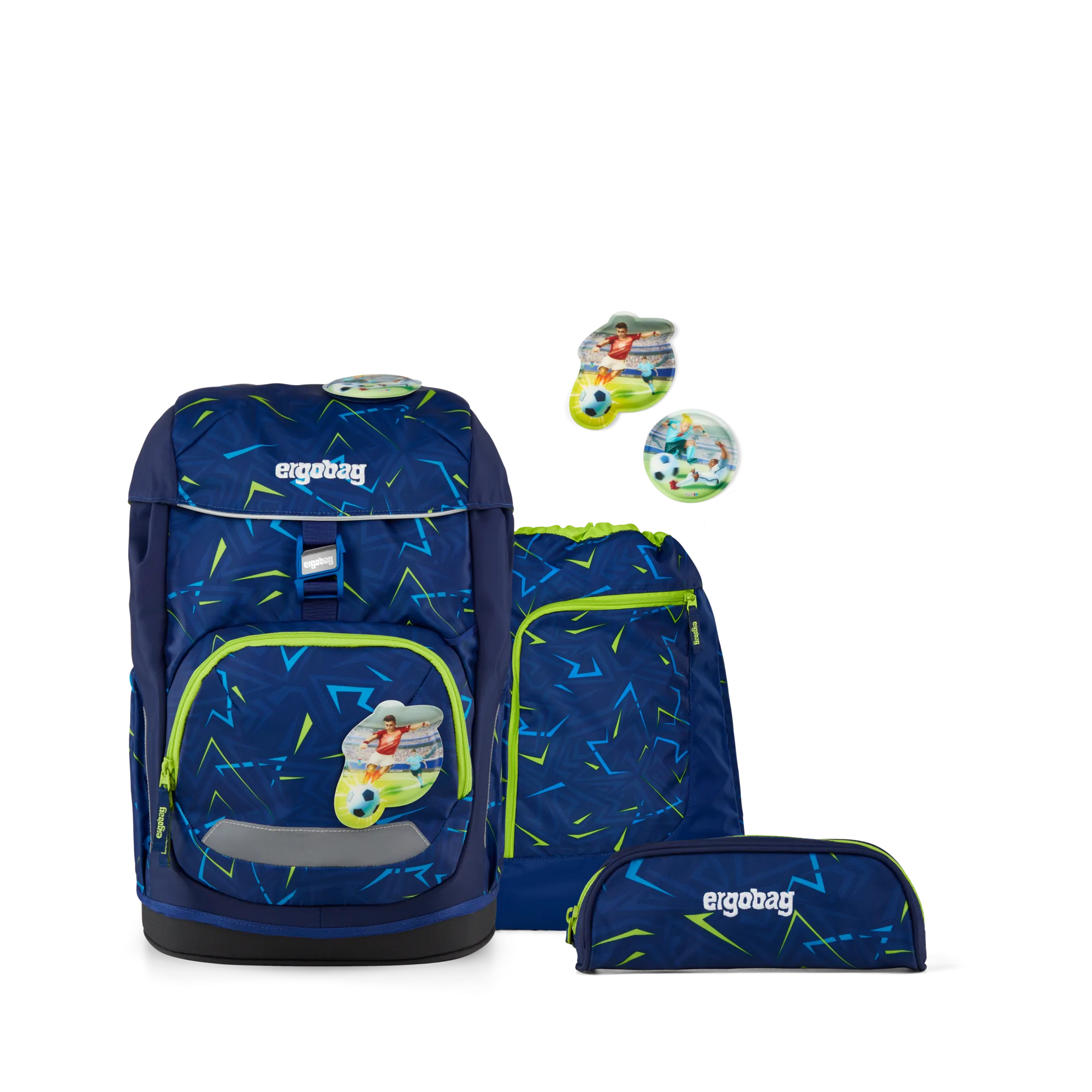 Ergobag - Mochila escolar Flex, set Front Runbear