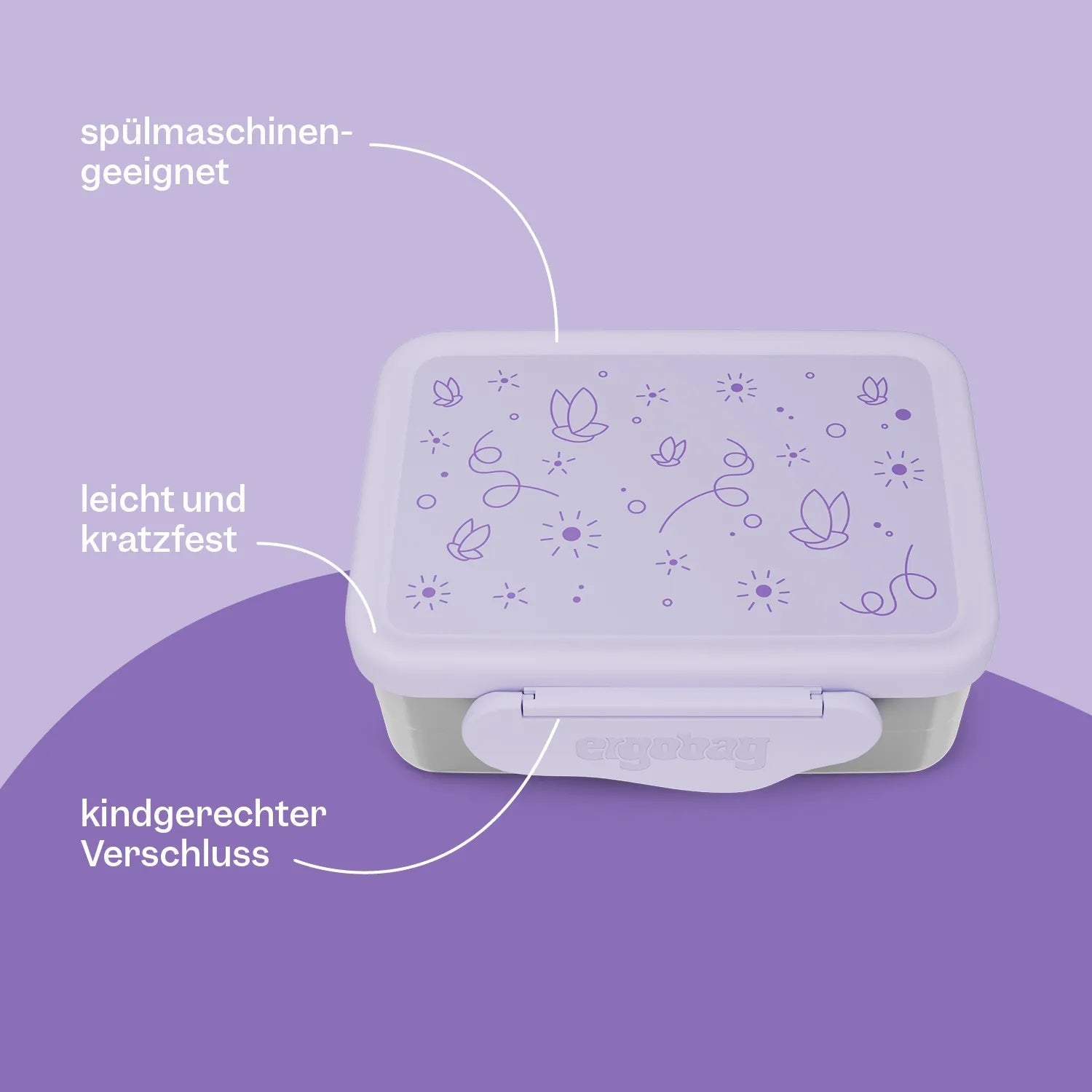 Ergobag - Fiambrera de Acero Inoxidable Brillante