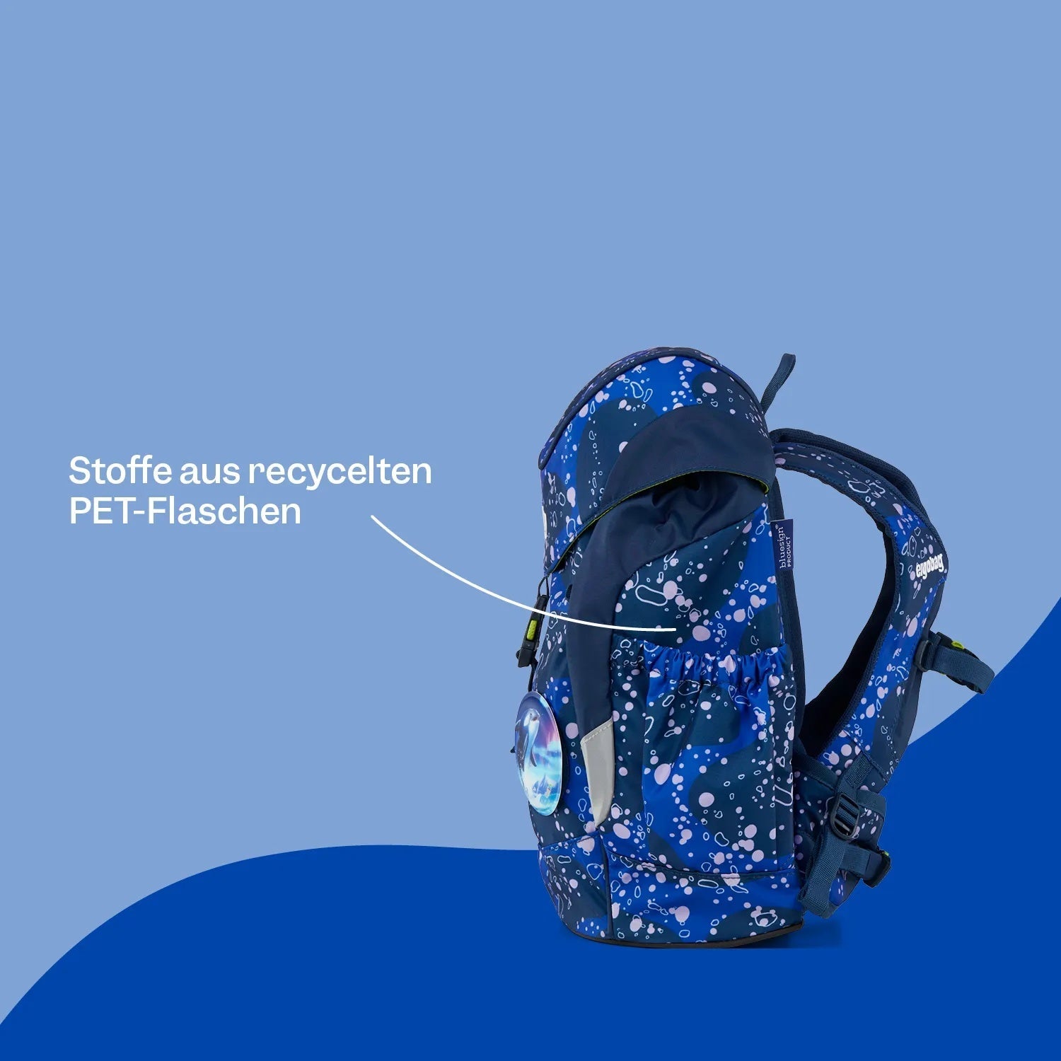 Ergobag - Mochila Escolar Mini para Jardín de Infantes Unbearwater