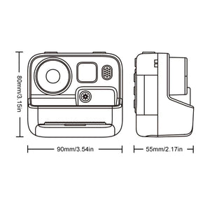 iPixi – Cámara de fotos y vídeo digital instantánea, color naranja