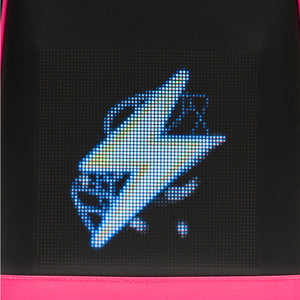 iPixi - Mini mochila rosa con pantalla LED para niños
