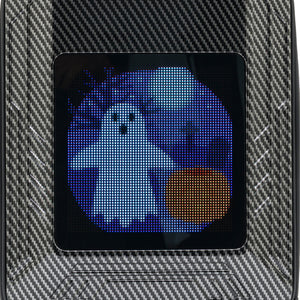 Mochila de titanio iPixi de tamaño mediano con pantalla LED