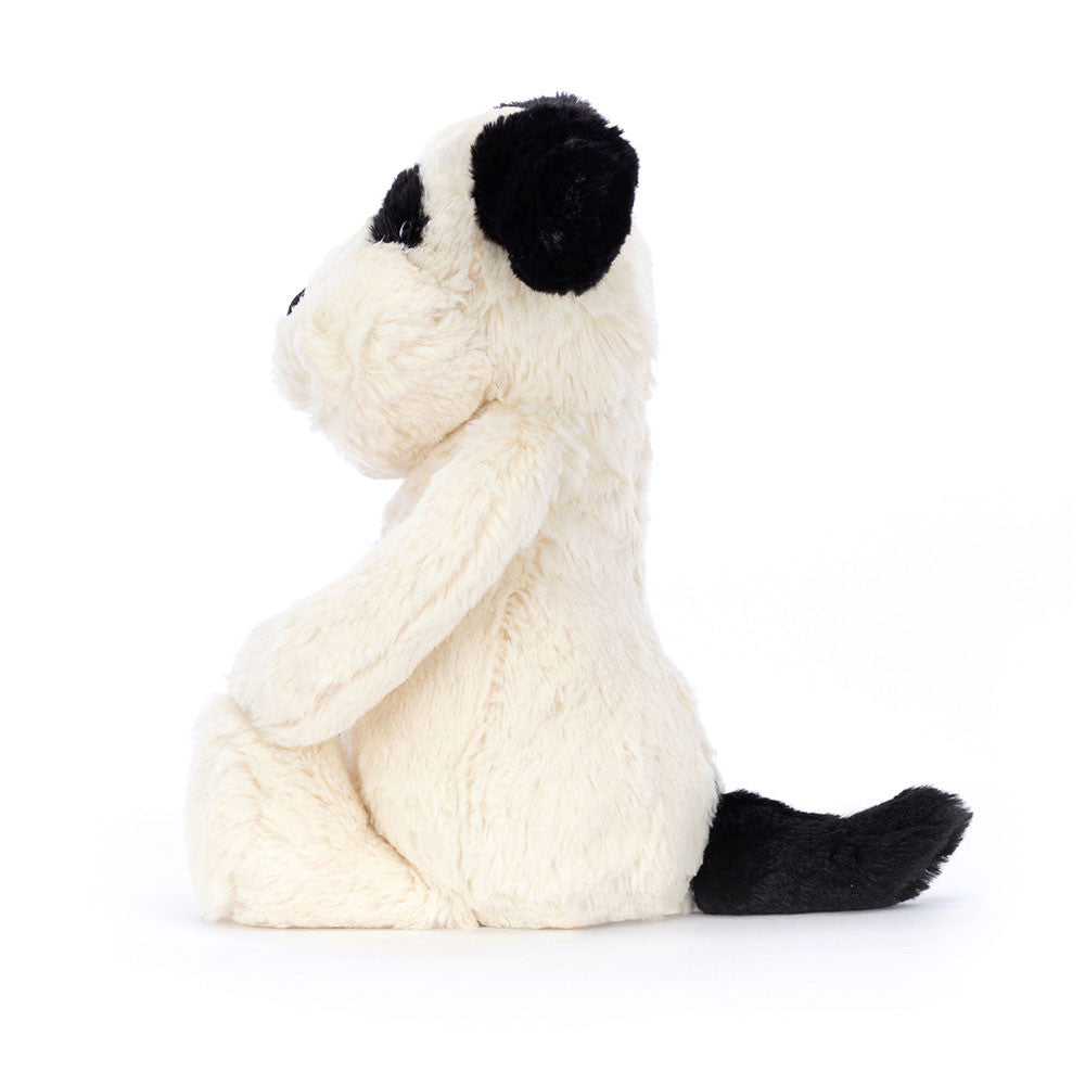 JellyCat - Peluche Bashful Black & Cream Puppy 31 cm