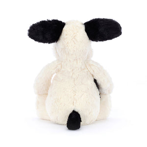 JellyCat - Peluche Bashful Black & Cream Puppy 31 cm