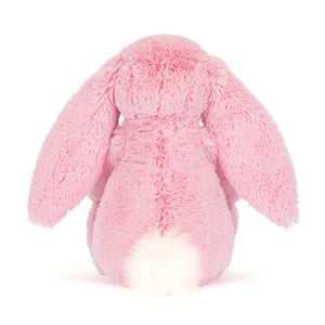 JellyCat - Peluche de conejo de lujo Bluskin Blossom, 31 cm