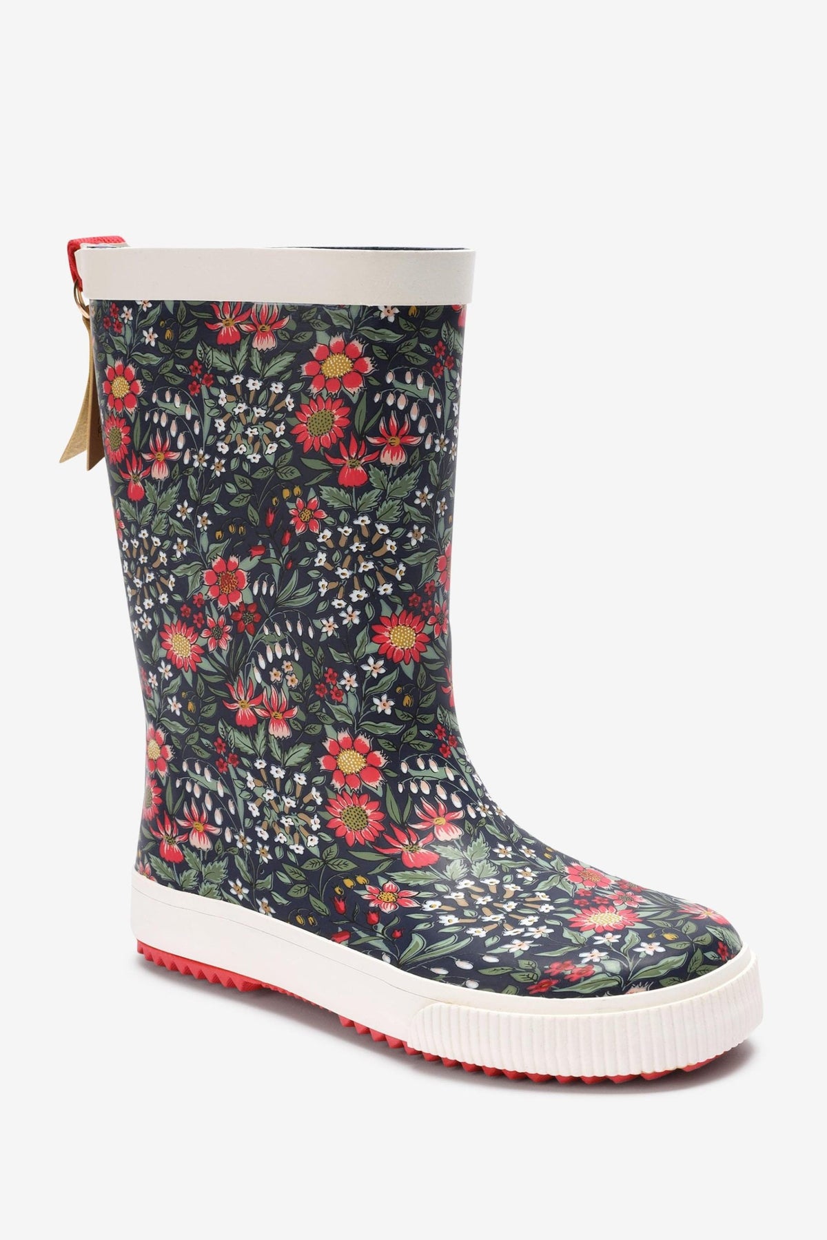 KidyLove - Botas de agua de mujer con estampado floral y suela blanda - 33