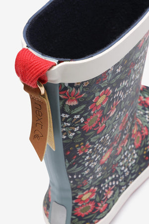 KidyLove - Botas de agua de mujer con suela blanda y estampado floral - 34.5