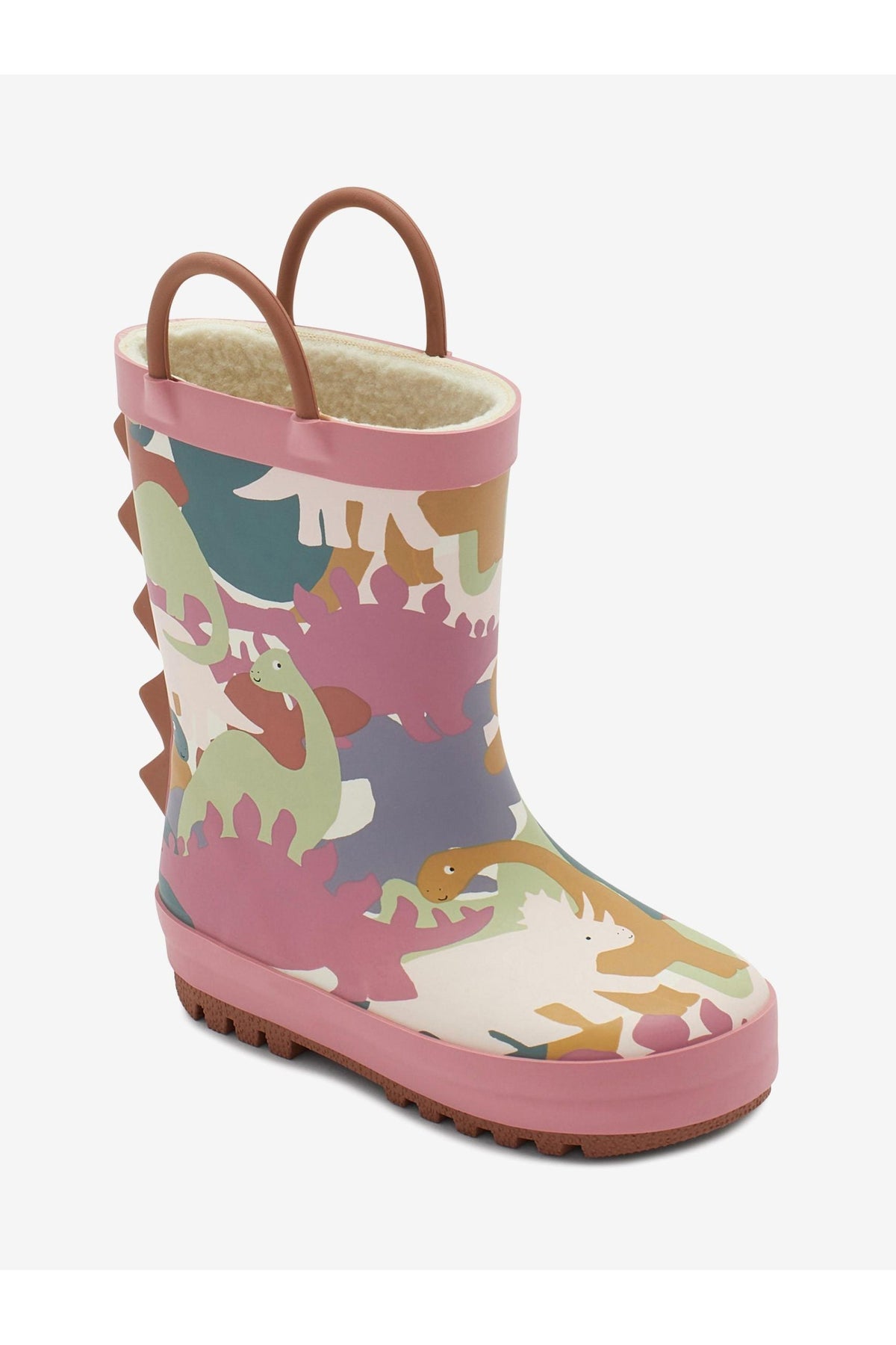 KidyLove - Botas de invierno y de lluvia para niños con asas y diseño de dinosaurio - 24