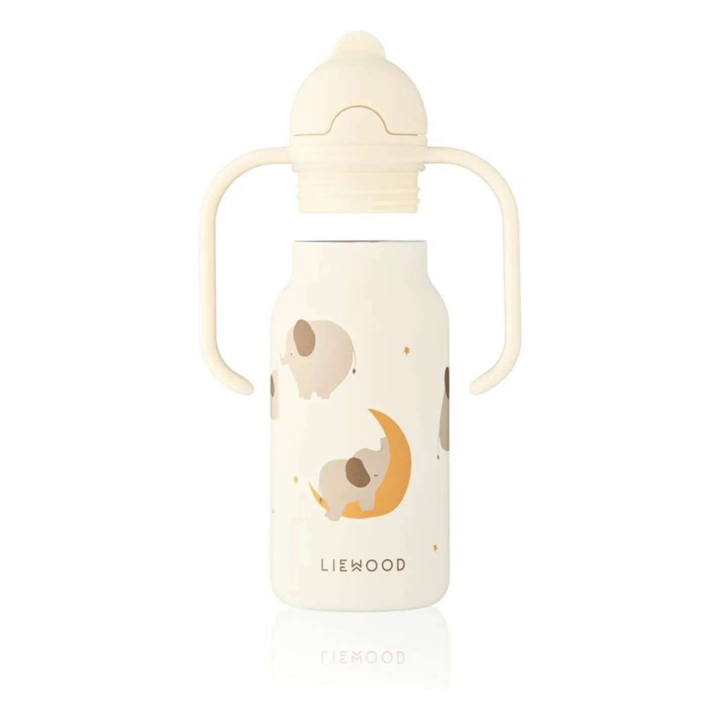 Liewood - Botella de acero inoxidable Kimmie - 250 ml | Elefante/Crema de la crema