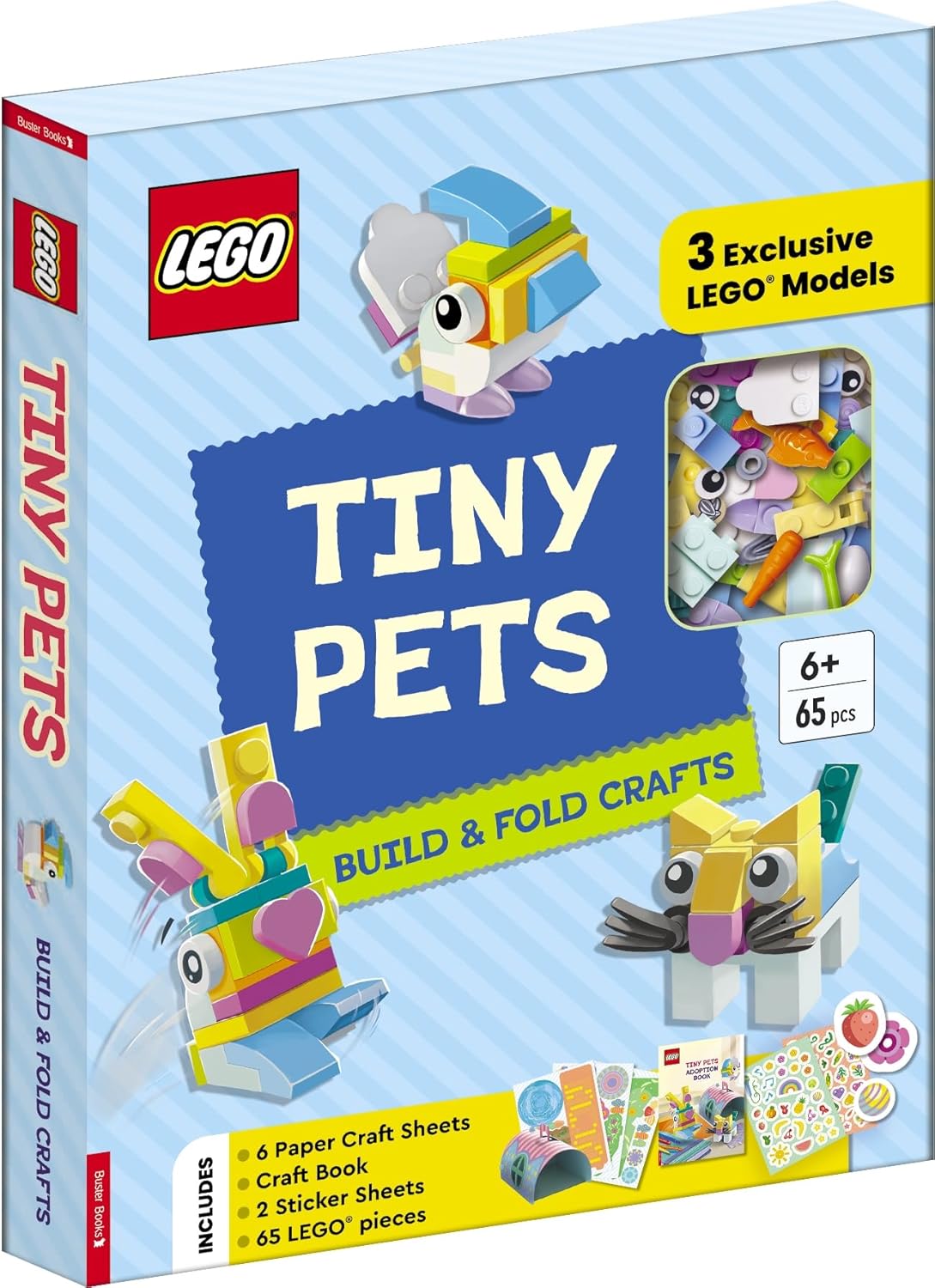 Lego - Mascotas Pequeñas con Figuritas: Manualidades de Construcción y Plegado