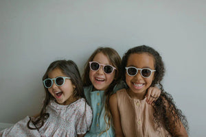 Leosun - Gafas de sol polarizadas azules naturales UV400 para niños de 3 a 8 años