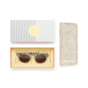 Leosun - Gafas de sol polarizadas arcoíris suaves UV400 para niños de 3 a 8 años