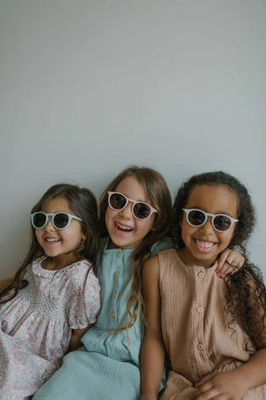 Leosun - Gafas de sol polarizadas de forro polar suave de color rosa UV400 para niños de 3 a 8 años