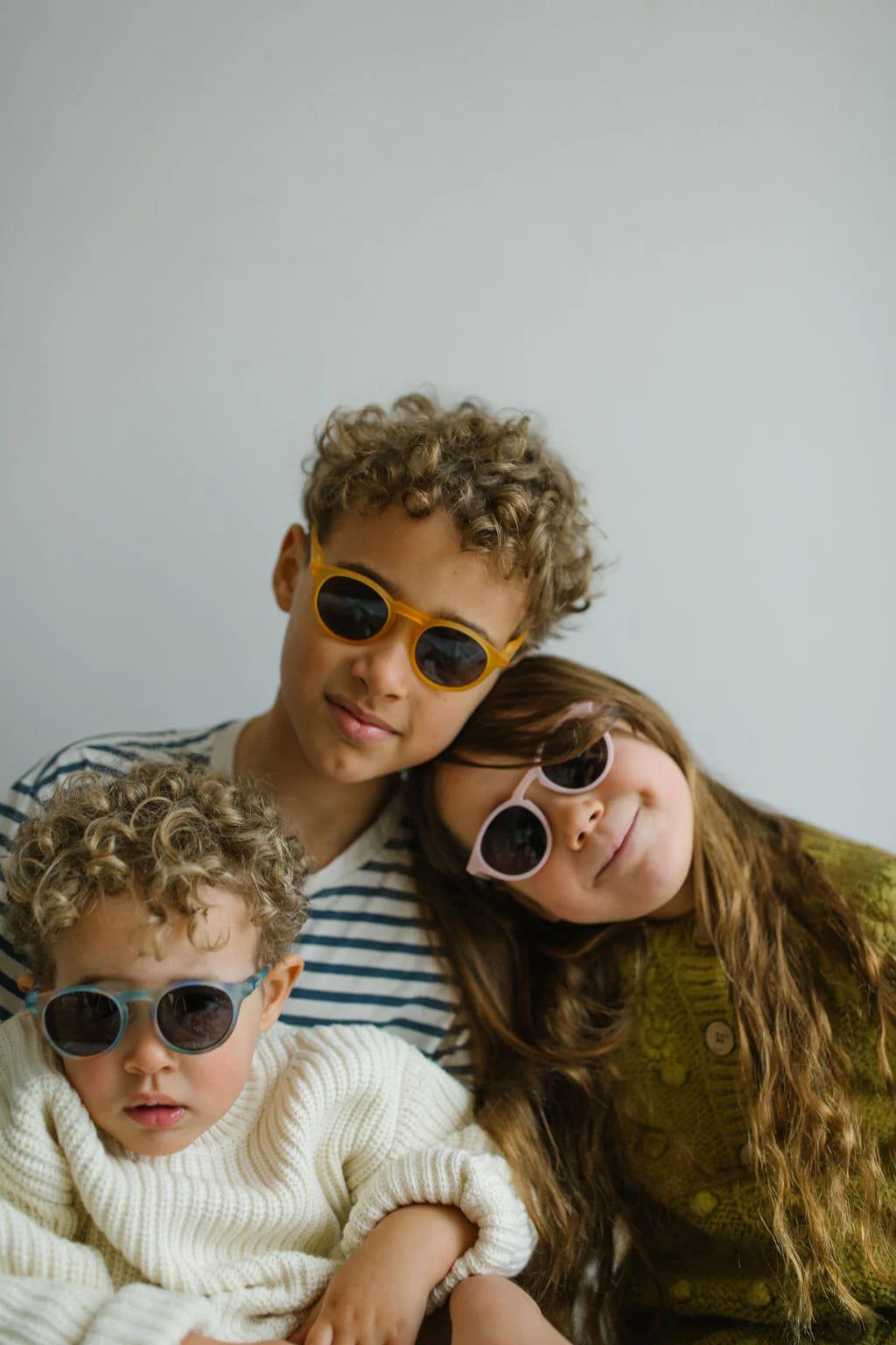 Leosun - Gafas de sol polarizadas de forro polar suave de color rosa UV400 para niños de 3 a 8 años