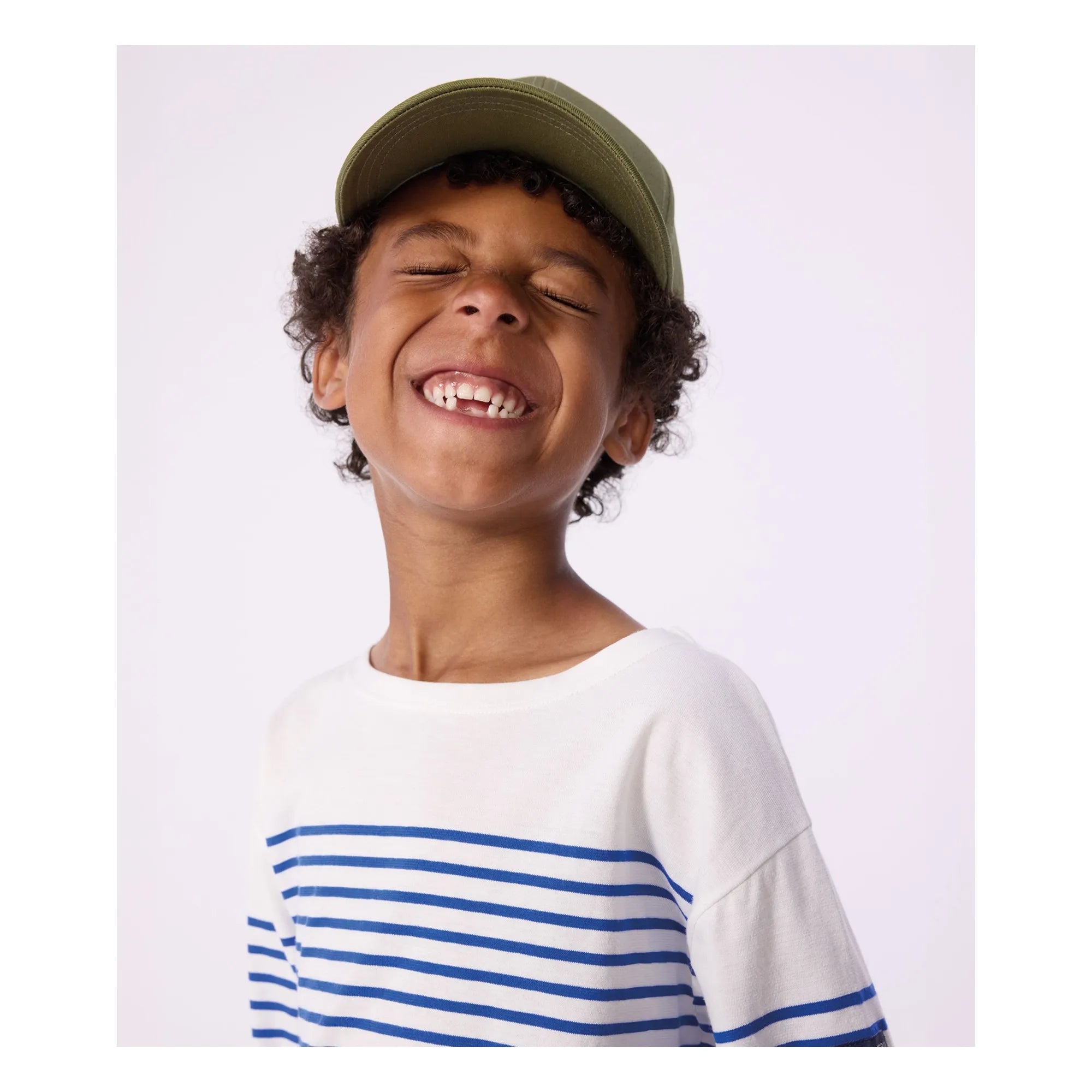 Petit Bateau - Camiseta Marinière Ligera | Azul