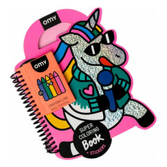 Omy - Libro para colorear con pegatinas de Lily
