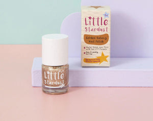 Little Stardust - Esmalte de uñas al agua Golden Galaxy para niños