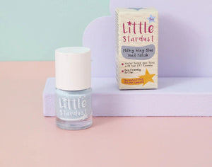 Little Stardust - Esmalte de uñas al agua azul Vía Láctea para niños