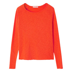 American Vintage - Camiseta de manga larga con escote barco Sonoma | Naranja