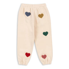Konges Sløjd - Pantalón Jogger Lou Cœurs de Algodón Orgánico | Melocotón