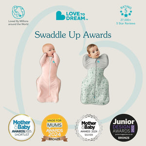 Love to Dream Swaddle Up 1.5 Tog - Mini Cloud White-Sleepsack Swaddles-Mini Cloud White-NB | Natural Baby Shower