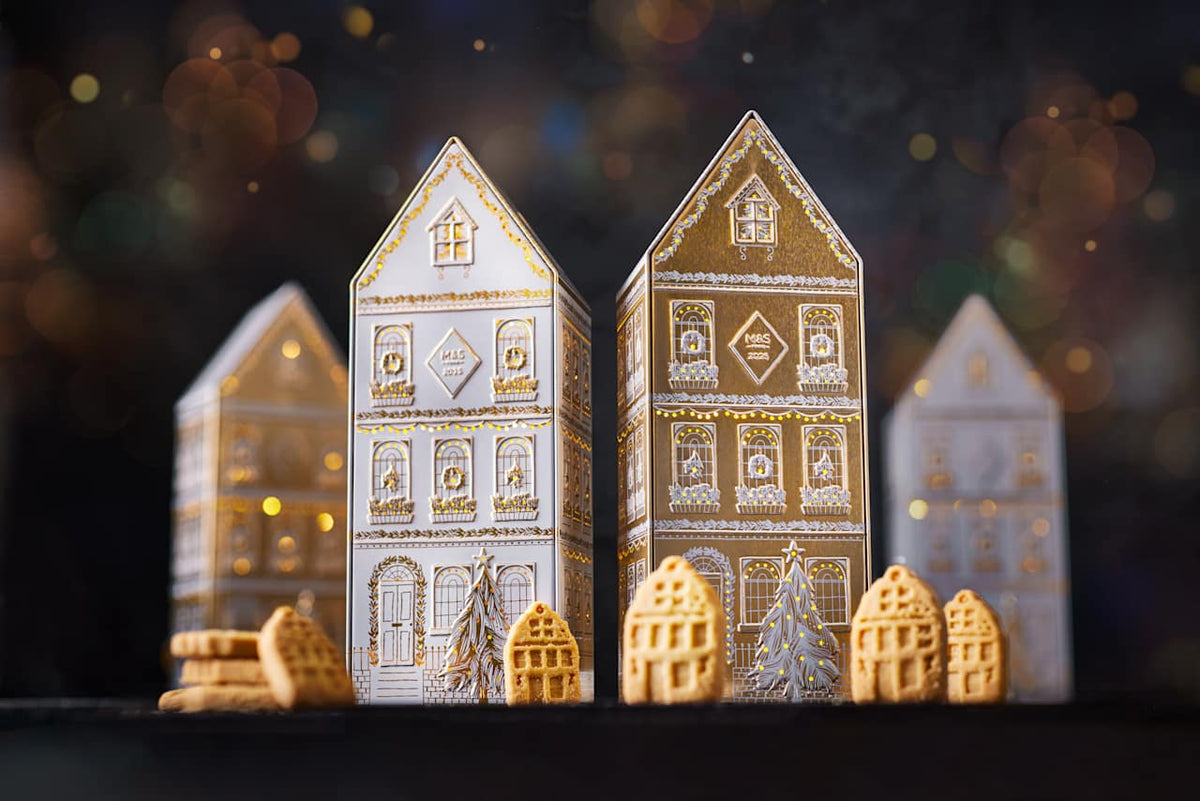 M&S Food Casita de Galleta de Jengibre de Avellana Iluminada