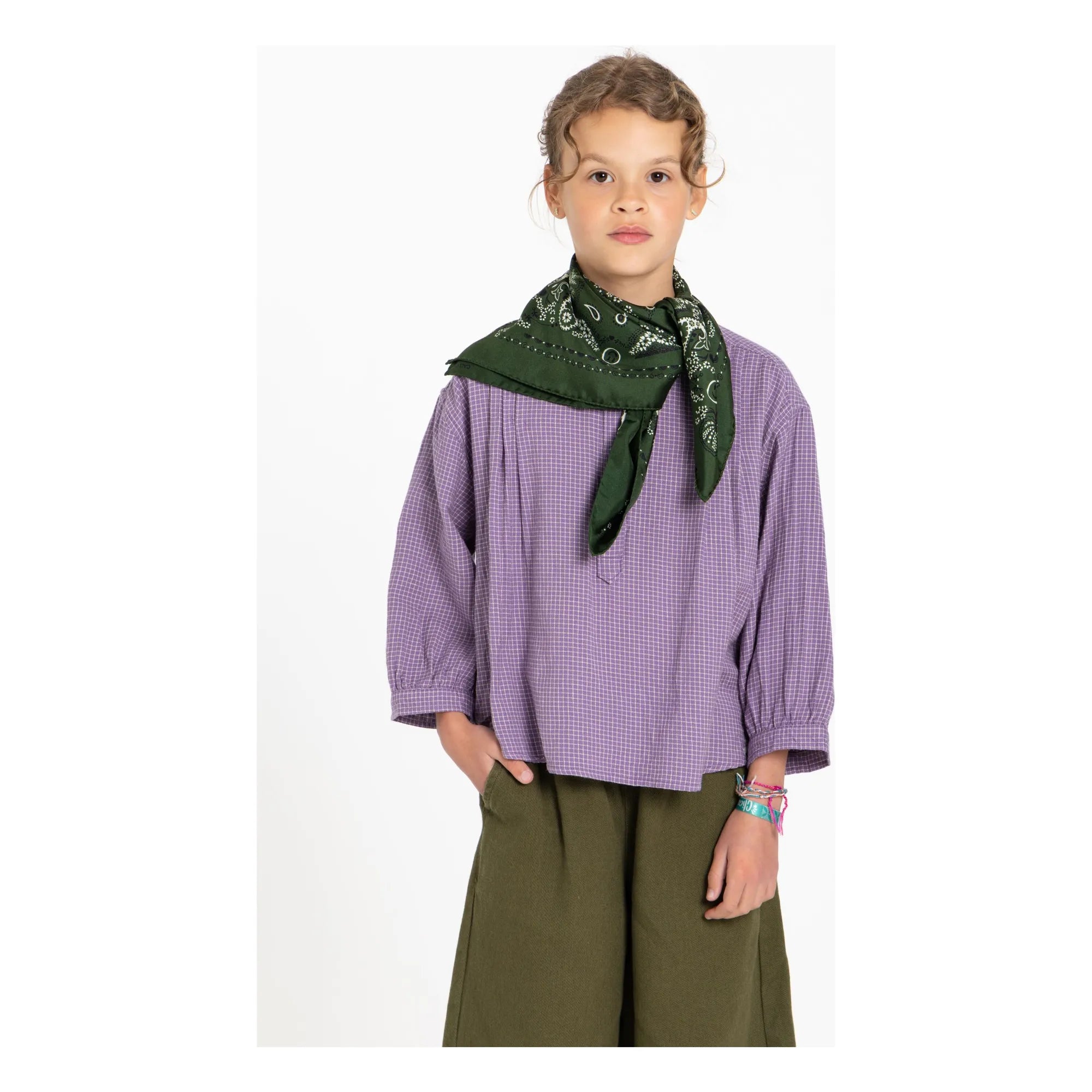 Hundred Pieces - Blusa Maxine Carreaux | Lavanda