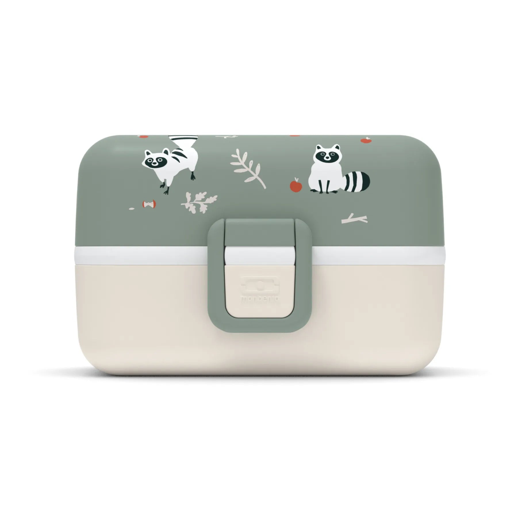 Monbento - MB Tresor, fiambrera bento infantil adaptable con 3 compartimentos | Arcilla Verde