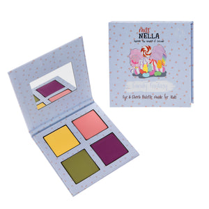 Miss Nella - Paleta de 4 sombras de ojos y mejillas Candy