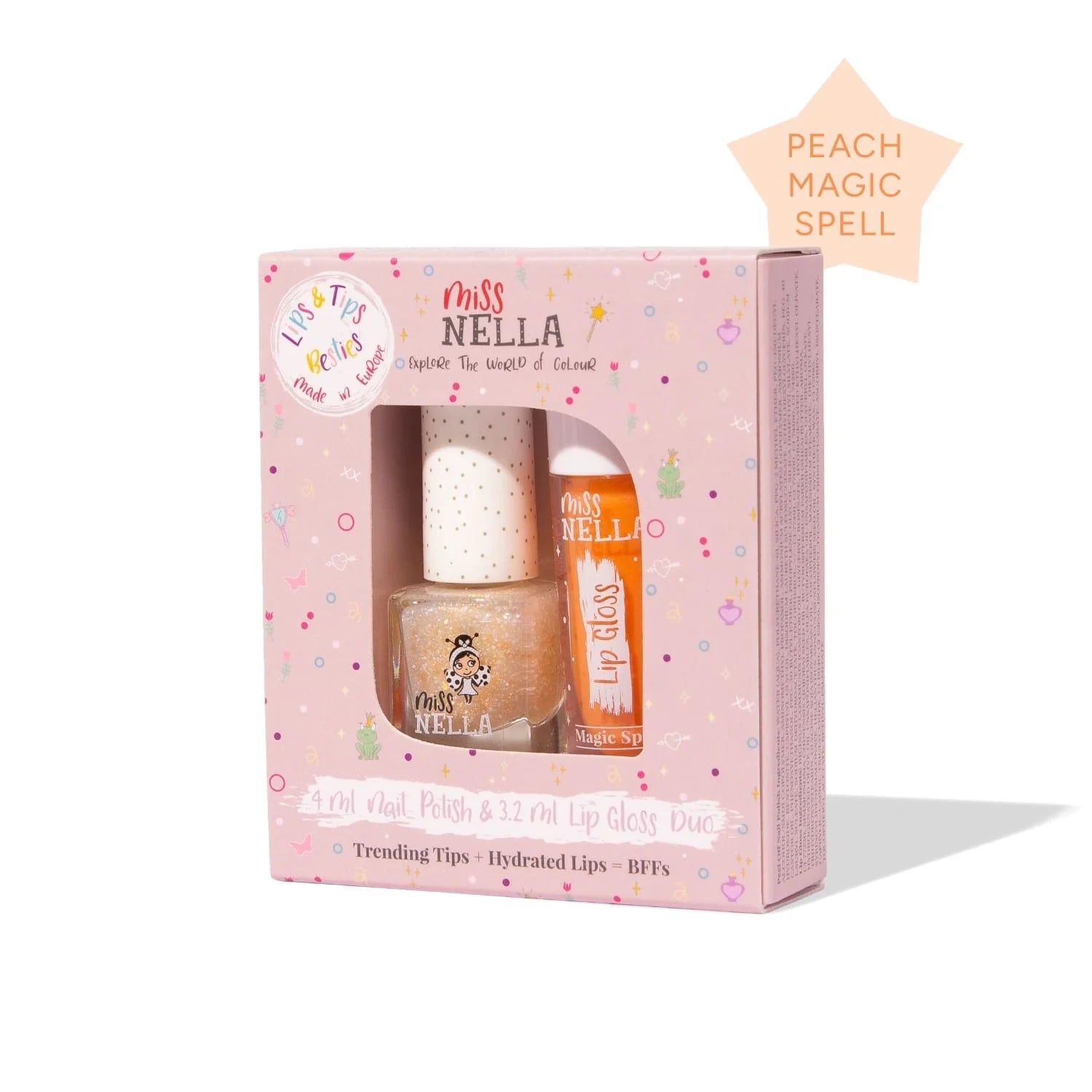 Miss Nella Nella Brillo de labios y esmalte de uñas Dúo Set