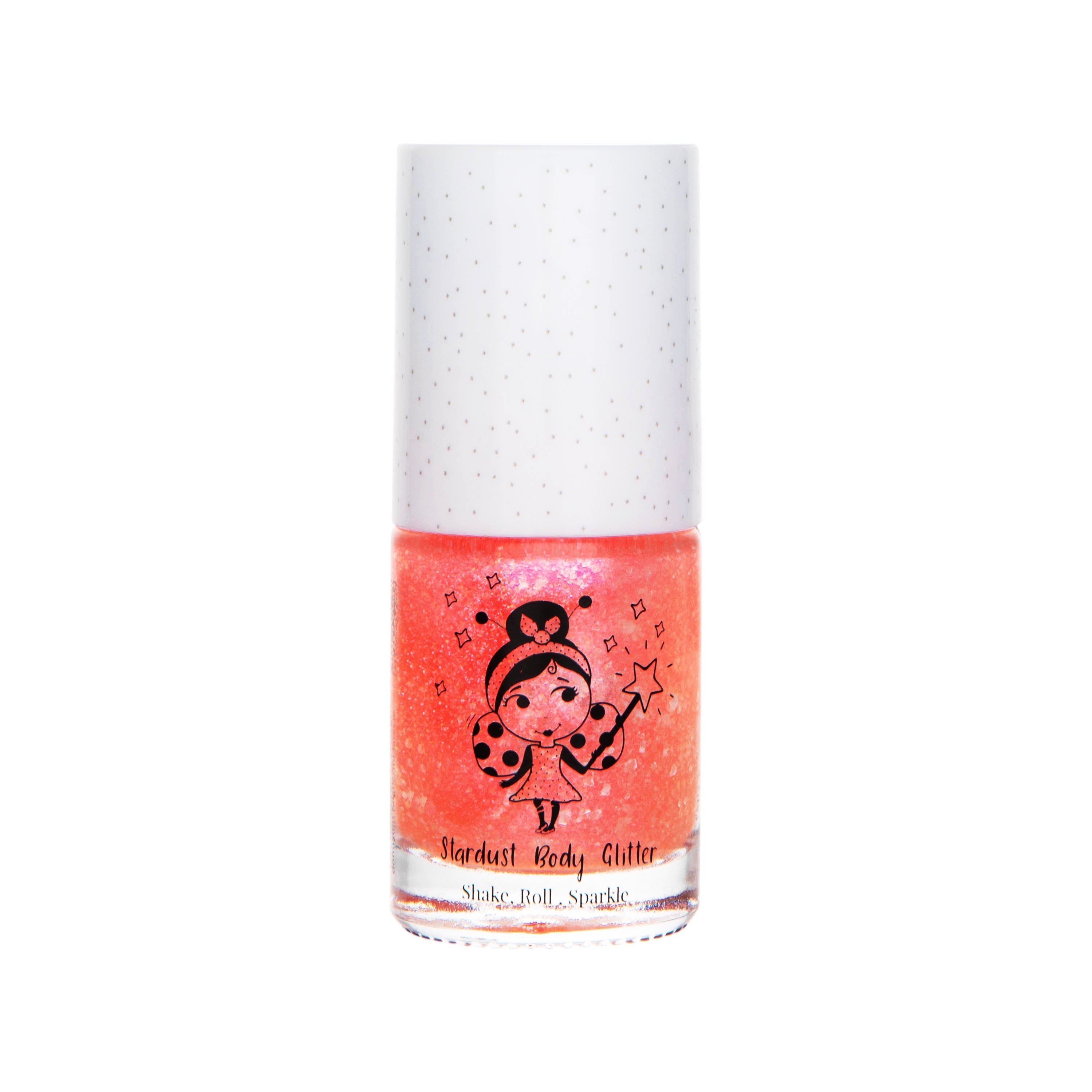 Miss Nella - Purpurina corporal con aplicador roll-on, Rosa Planeta
