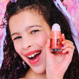 Miss Nella - Purpurina corporal con aplicador roll-on, Rosa Planeta