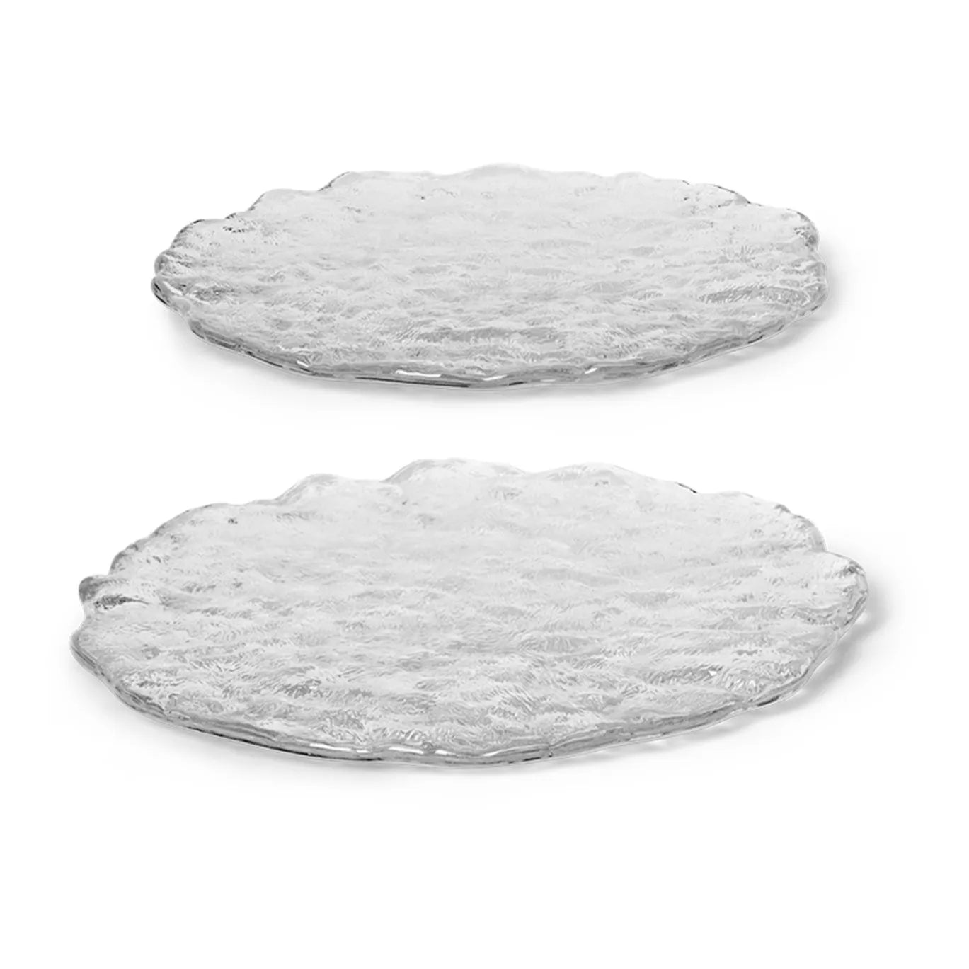 Ferm Living - Plato de cristal Momento - Juego de 2