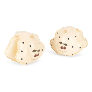Konges Sløjd - Manguitos hinchables Navy Dots | Beige