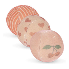 Konges Sløjd - Set de 3 pelotas de neopreno para la playa | Rosa