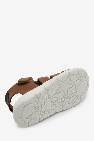 Next - Sandalias de pescador de piel auténtica ligera para niños, color marrón - 28