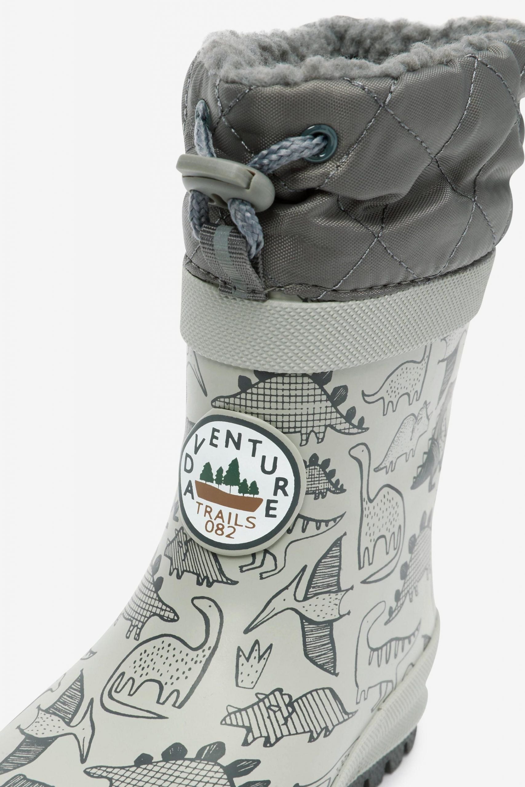 Next - Botas de invierno de dinosaurio grises forradas de piel para niño - 29